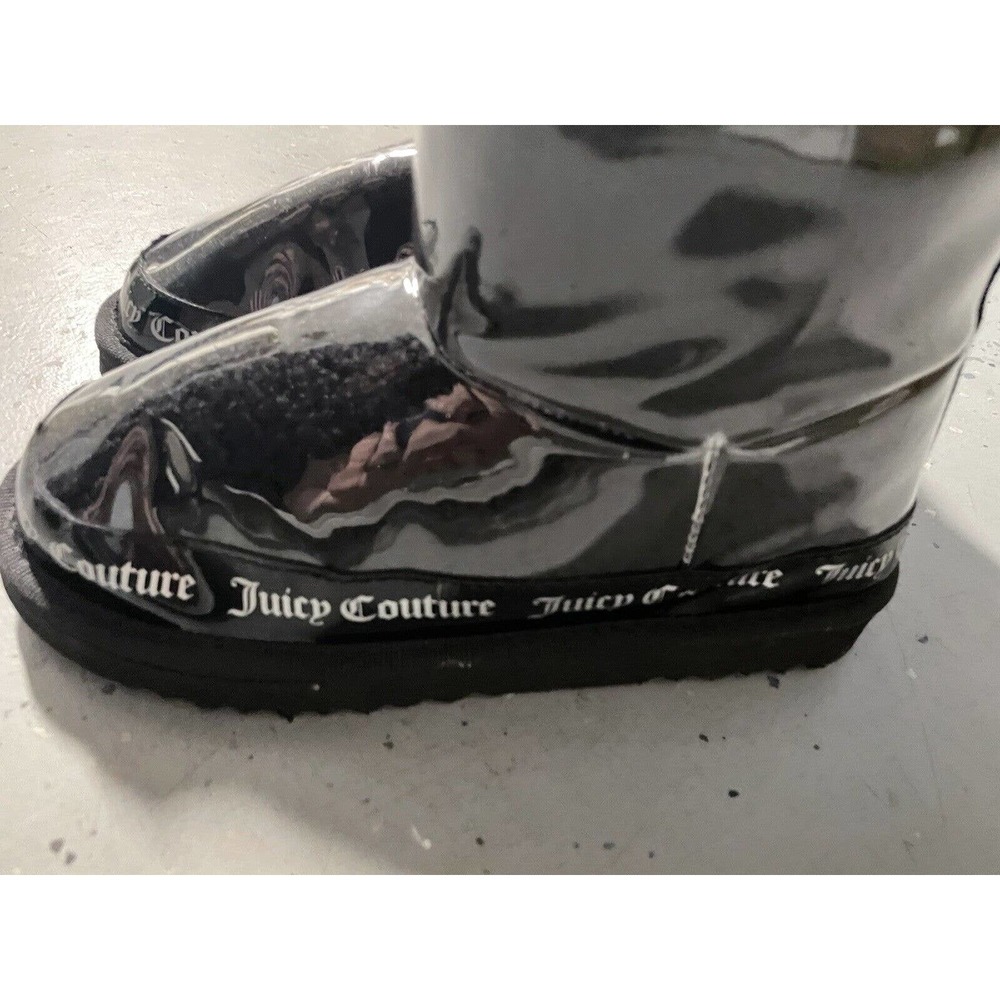 Juicy Couture Klash Black Boots Bootie Boots NWT Flat SIze 7